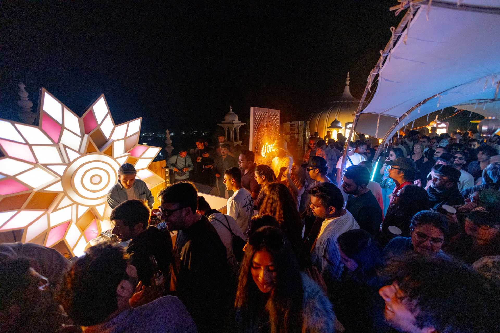 The crowd watches ONRA play - Image - Abhishek Shuk_a