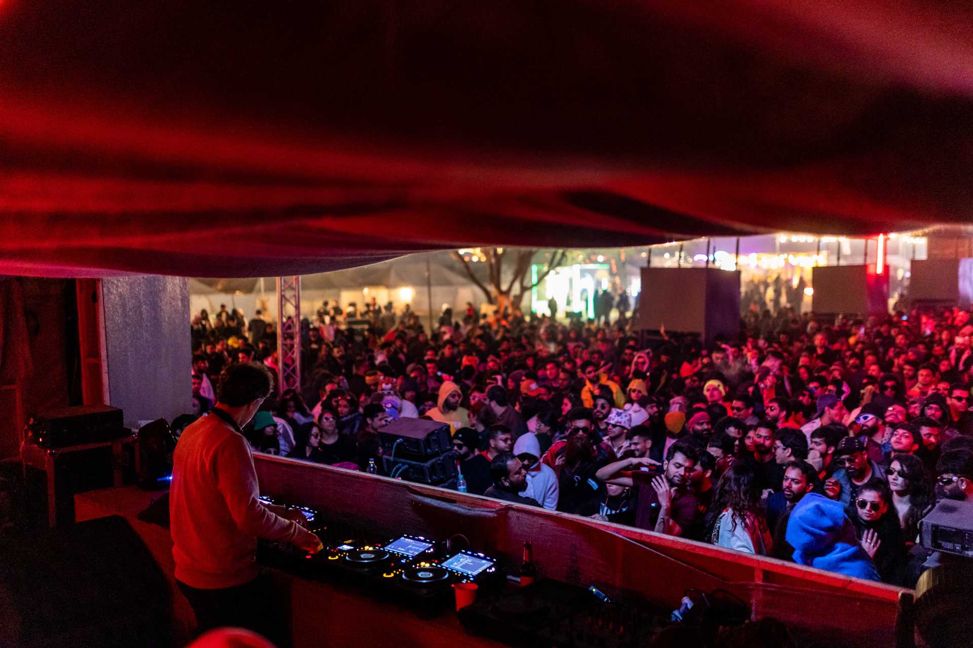 The crowd while Four Tet and Ben UFO played the closing set of the festival - Abhishek Shukla 