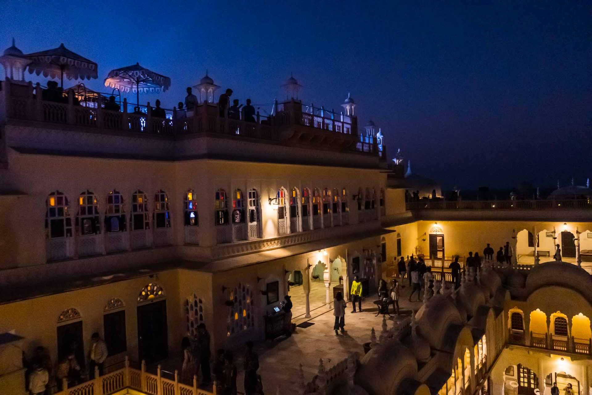 Alsisar Mahal at night during the festival weekend - Image - Aarohi Mehra