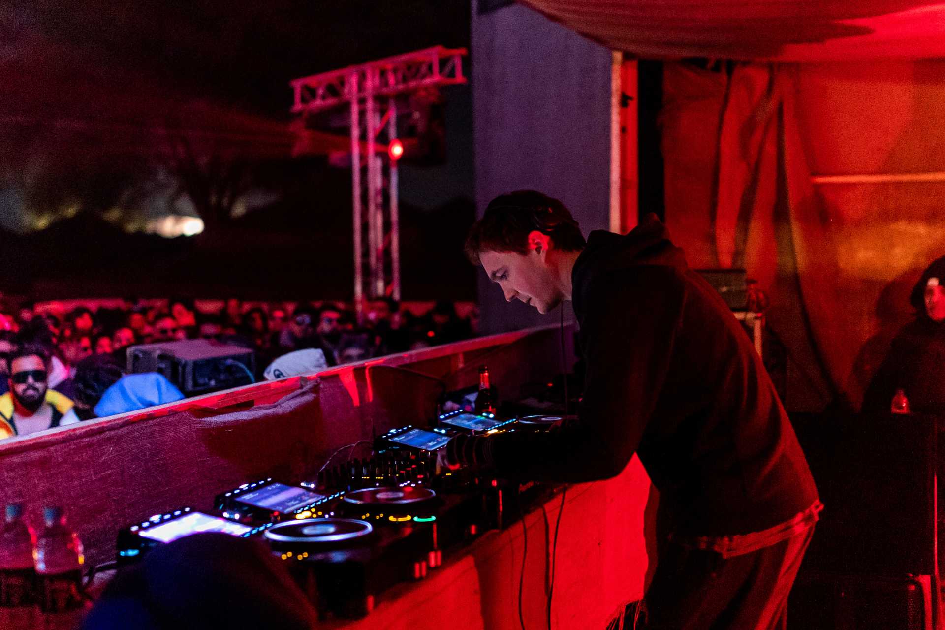 Ben UFO went B2B with Four Tet for the last set of the festival in the desert - Image - Abhishek Shukla