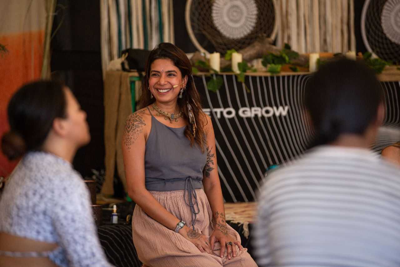 A practitioner at Magnetic Sanctuary - Image - Kushagra Anand